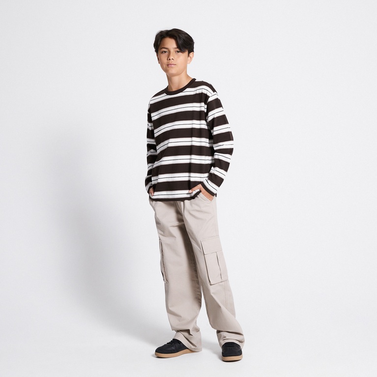 Long sleeve tee "Eliot" Brown